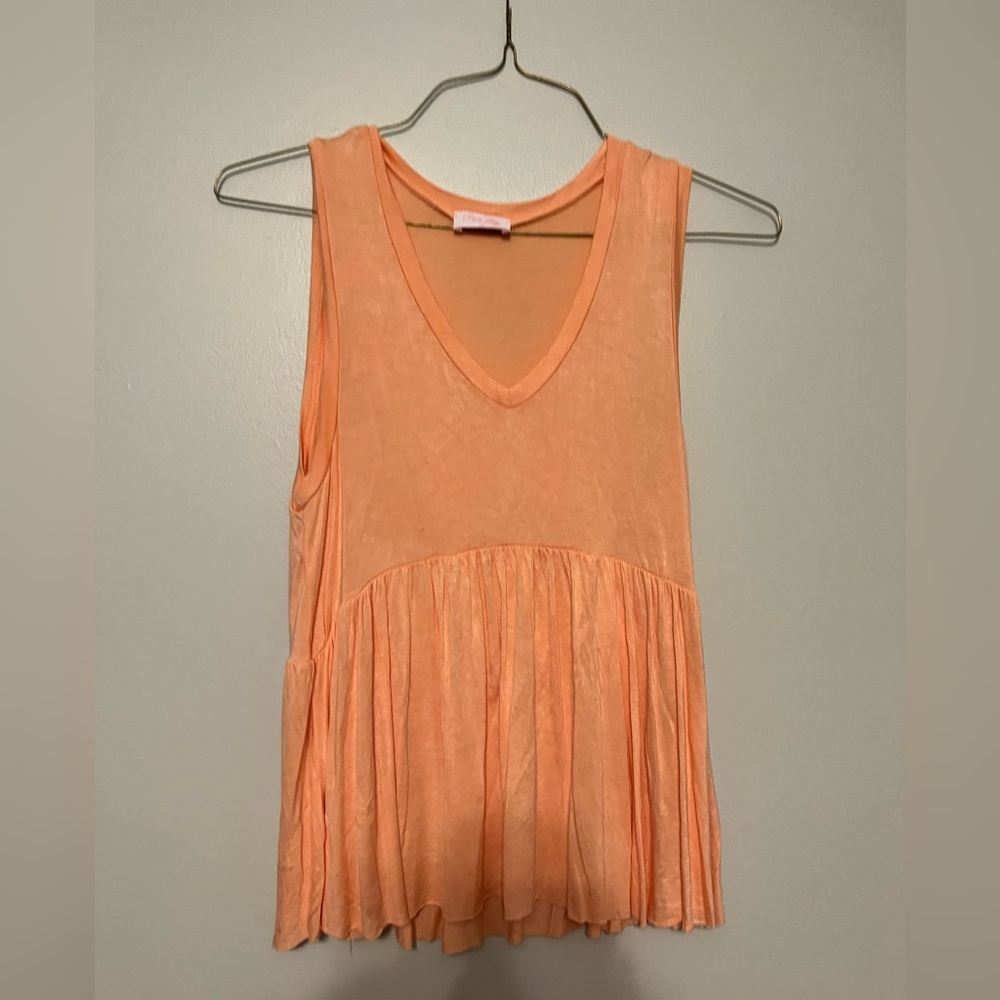 Pink lily tank top